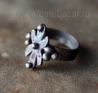 Берберский перстень-талисман с горячей эмалью. Юго-западная Сахара, Мавритания и