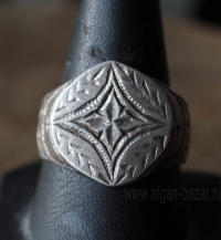 Винтажный берберский перстень с орнаментом "Берберский крест"