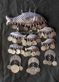 Настенное свадебное украшение с фигурами рыб, изображениями полумесяца и декорат
