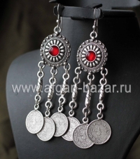 Серьги в стиле Ориентализм с имитациями турецких монеток