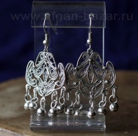 Турецкие серьги в восточном стиле. Производство - Турция, современная работа Турецкие серьги в восточном стиле. Производство - Турция, современная работа