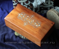 Шкатулка из кедра с инкрустацией. Марокко, современная работа