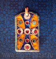 Александр Емельянов. кулон "Крест". (христианская символика). Медь, горячая пере