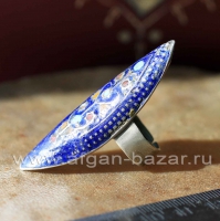 Традиционное мультанское кольцо с горячей эмалью - Old collectible Multan meenka