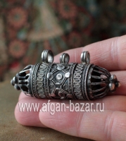 Бедуинский серебряный амулет "Хырз" (Hirz), часть ожерелья