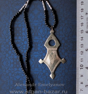 Колье с подвеской в виде туарегского амулета Agades cross