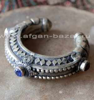 Традиционный афганский браслет "Чури". Пакистан, конец 20-го века (Kuchi Jewelry