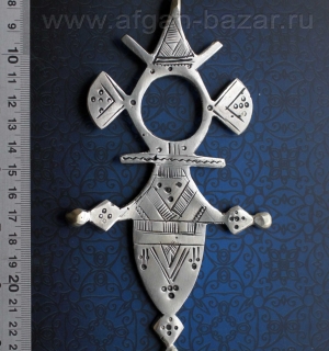 Массивный туарегский амулет Agades cross. Марокко, современная работа