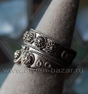 Кольцо с филигранью по мотивам украшений Османской Империи