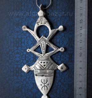 Массивный туарегский амулет Agades cross. Марокко, современная работа