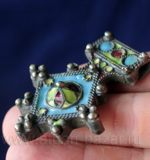 Марокканская подвеска-амулет "Богдад" (Boghdad) с горячей эмалью