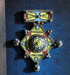 Марокканская подвеска-амулет "Богдад" (Boghdad) с горячей эмалью