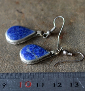 Афганские серьги с лазуритом. Афганистан, современная работа