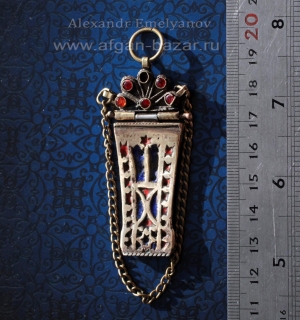 Кулон, сделанный старого афганского украшения. Автор - Александр Емельянов