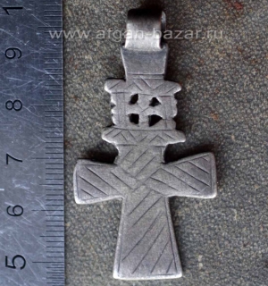 Старинный эфиопский нательный крест.  Эфиопия, 19й - первая половина 20-го века