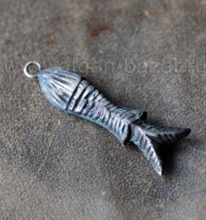 Подвеска в виде рыбы, часть украшения. Афганистан, народность Хазара, 19-20 вв.