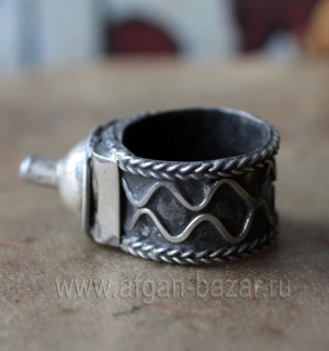 Берберское кольцо для волос или элемент колье. Марокко, долина Драа, берберы пле