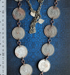 Афганское колье с иранскими монетами. Афганистан или Пакистан (Кветта), народнос
