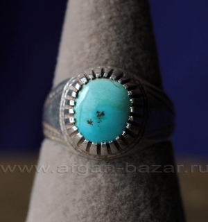 Иранский мужской перстень с бирюзой. Иран, современная работа