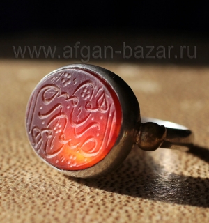 Иранский перстень с сердоликом и каллиграфической надписью