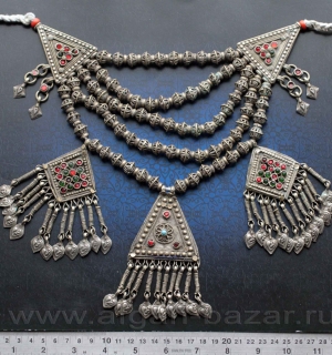 Кашмирское племенное колье. Северо-западный Пакистан или Кашмир. Середина - втор