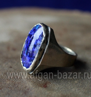 Александр Емельянов. Перстень "Лазурит"- авторская переработка афганского этниче