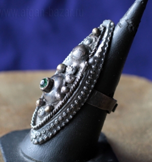 Перстень в индийском стиле - авторская переработка старого мультанского кольца с