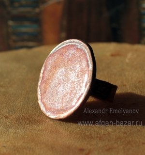 Александр Емельянов. Кольцо из старинной монеты с горячей эмалью