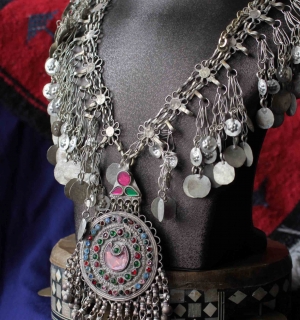 Афганское племенное колье.  Афганистан или Пакистан, племена Кучи, вторая полови