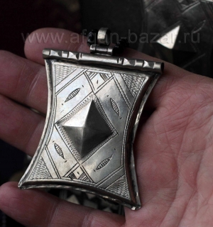 Туарегский мужской амулет "Ктаб" или "Тчерот". Марокко, Мавритания или Нигер, 20