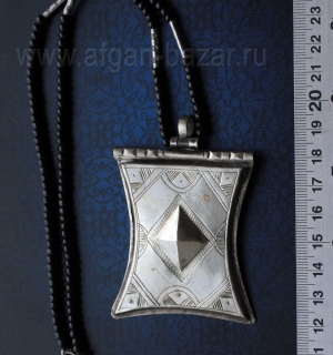 Туарегский мужской амулет "Ктаб" или "Тчерот". Марокко, Мавритания или Нигер, 20