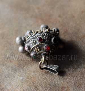 Афганская подвеска, деталь височной подвески. Афганистан или Пакистан, племена К