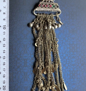 Афганская племенная подвеска (парная нашивка на платье без пары). Афганистан или