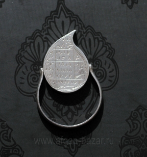 Кольцо-талисман с магическим квадратом и символами на двухсторонней печатке. Ира