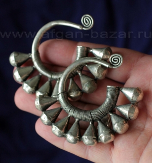 Серьги в стиле Трайбл Китай, народность Миао (Хмонг)