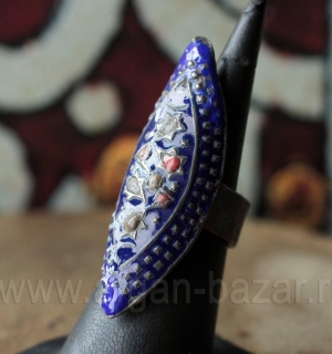 Традиционное мультанское кольцо с восстановленной эмалью