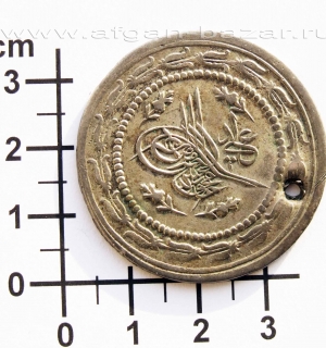 Турецкая монета - "6 пара". Османская империя, 1808г.
