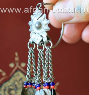 Сережка без пары. Афганистан или Пакистан - племена Кучи (Kuchi jewelery)