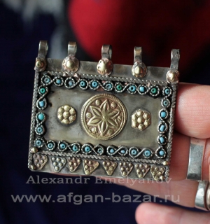 Подвеска пектораль в афганском стиле. Автор - Емельянов Александр. Авторское украшение Подвеска пектораль в афганском стиле. Автор - Емельянов Александр. Авторское ук