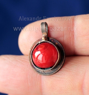 Подвеска из монеты в афганском стиле. Автор - Емельянов Александр