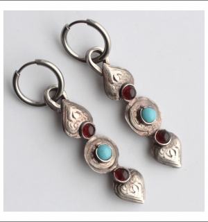 Авторские украшения. Серьги ручной работы  в этническом стиле