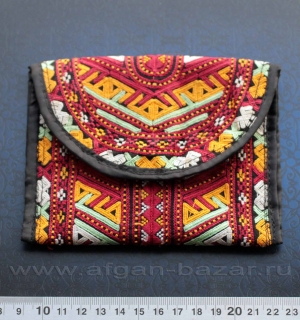 Традиционная туркменская сумочка-кошелек. Туркмения, современная работа