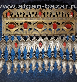 Туркменская подвеска-пектораль, "Буков", нагрудное украшение