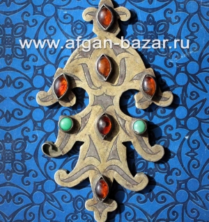 Туркменская подвеска-амулет "Дагдан", нагрудное украшение