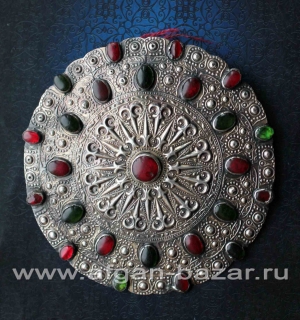 Подвеска в виде туркменского украшения "Гульяка" - Turkmen Jewelry Pendant - wom