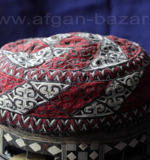 Винтажная туркменская тюбетейка. Туркмения, 20-21 вв., возможно современная рабо