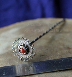 Заколка для волос в стиле украшений народности Мяо/Хмонг. Автор - Александр Емел