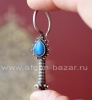 Уникальные старинные афганские серьги "Гушвара"