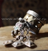Уникальный старинный афганский перстень с подвесками "шельпе"