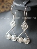 Серьги в казахском стиле. Afghan Vintage Kazakh Stile Tribal Earrings